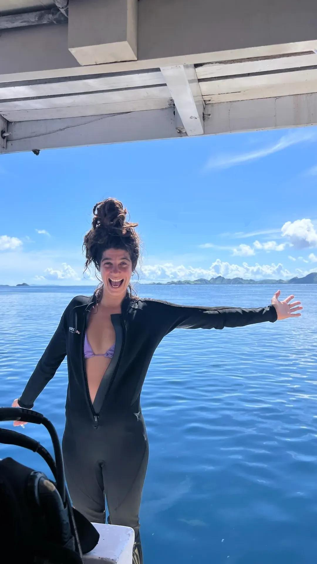 Cara als duikinstructeur in Australië